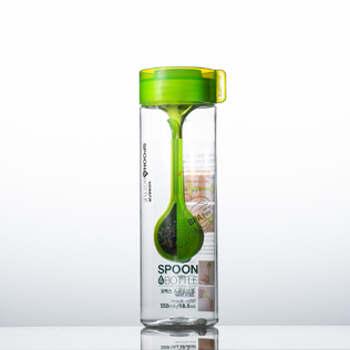 韩国原产KOMAX带勺水杯杯子550ml