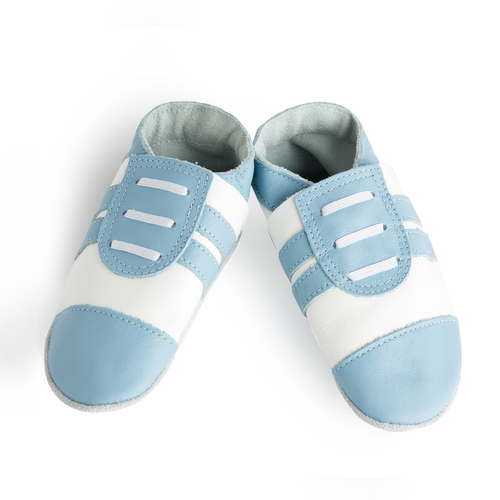 新西兰原产PITTER PATTER婴儿鞋防滑宝宝鞋软底学步鞋 蓝色 M