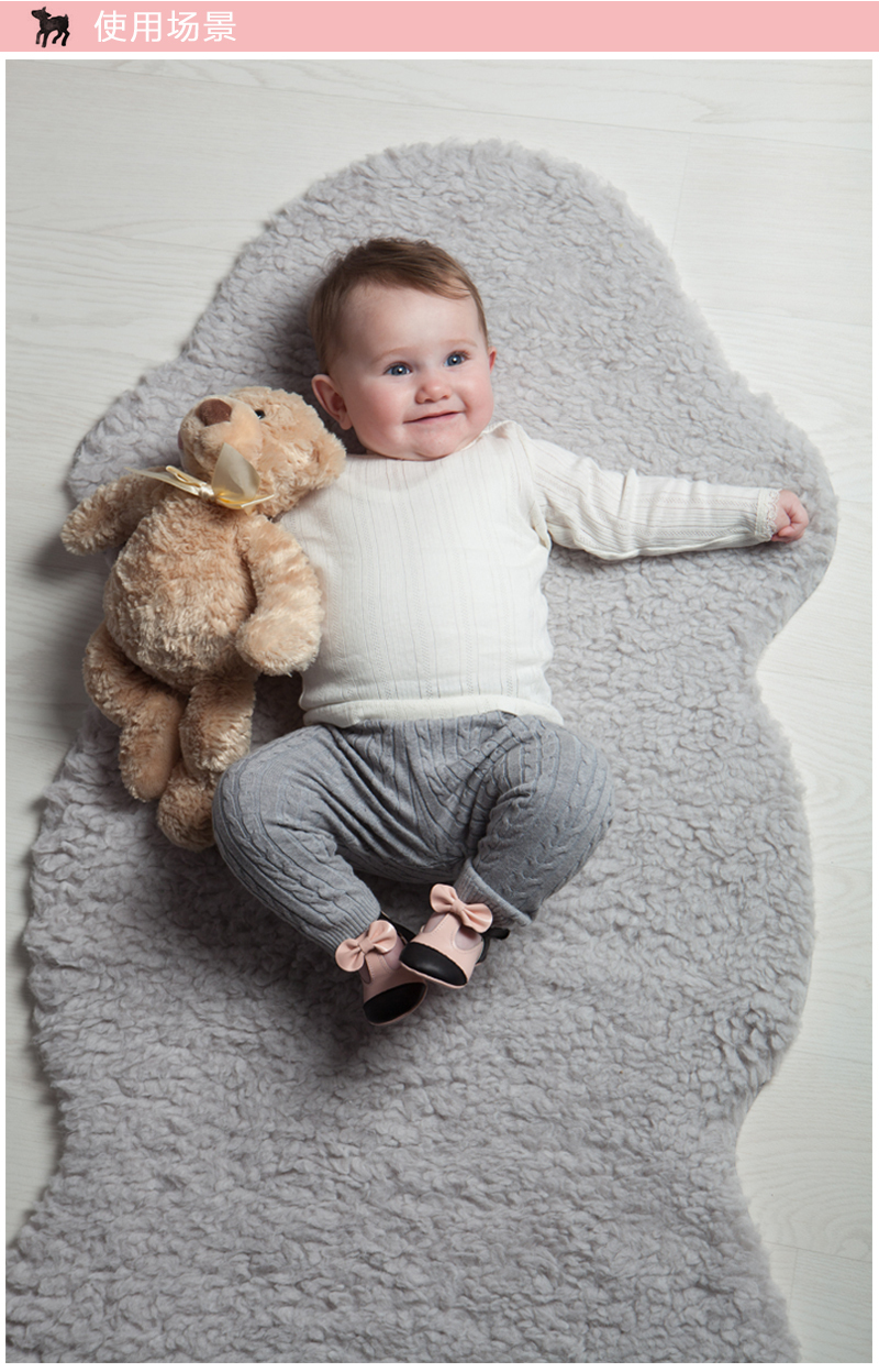 英国原产little lulus玛蒂尔达纳帕皮革婴幼儿休闲鞋童鞋 皮肤色 6-12m