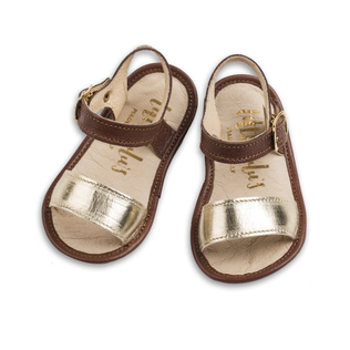 英国原产little lulus米娅纳帕皮革婴幼儿凉鞋儿童凉鞋