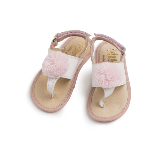 英国原产little lulus索菲娅纳帕皮革婴幼儿凉鞋宝宝凉鞋 粉色 6-12m