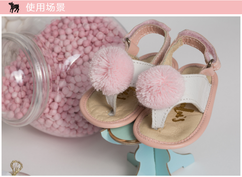 英国原产little lulus索菲娅纳帕皮革婴幼儿凉鞋宝宝凉鞋 粉色 6-12m