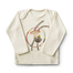 英国原产Petra Boase儿童T恤宝宝棉T恤0-6月跳圈猴子 白色