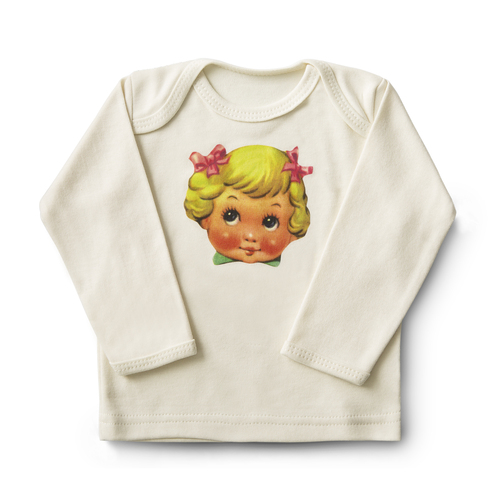 英国原产Petra Boase婴幼儿T恤宝宝棉T恤0-6月小女孩 白色