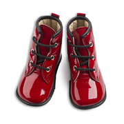 英国原产little lulus卢比漆面皮革婴幼儿靴子宝宝靴子