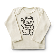 英国原产Petra Boase儿童T恤新生儿棉T恤0-6月幸运猫