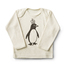 英国原产Petra Boase婴幼儿T恤新生儿棉T恤0-6月企鹅 白色