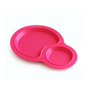 韩国原产uinlui甘蔗儿童餐具宝宝餐盘双格欢乐餐盘