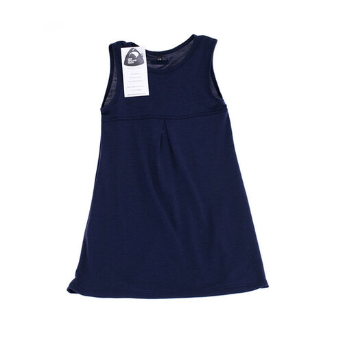 新西兰原产Mini Merino美利奴羊毛儿童连衣裙裙子长裙 海军蓝 M（5-7岁）