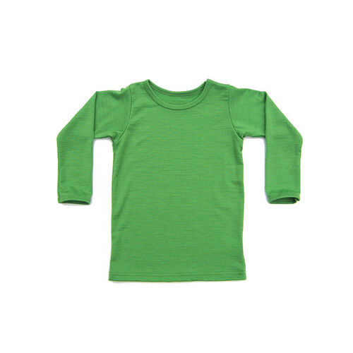 新西兰原产Mini Merino美利奴羊毛长袖儿童羊毛衫长衣 绿色 S（1-2岁）