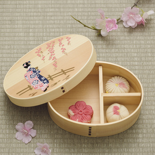 日本原产wakacho若兆传统漆器杉木饭盒餐盒便当盒