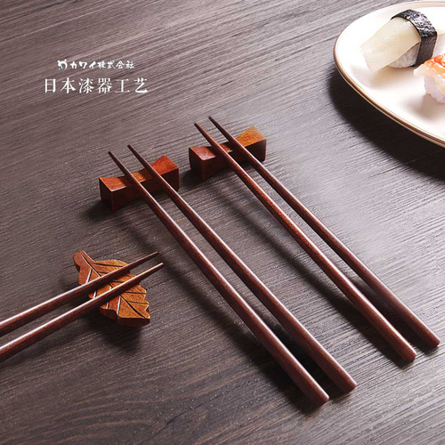 日本原产kawai 传统漆器实木漆筷 5双套装 浅褐色