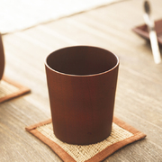 日本原产wakacho若兆传统漆器栗木茶杯水杯日式木杯