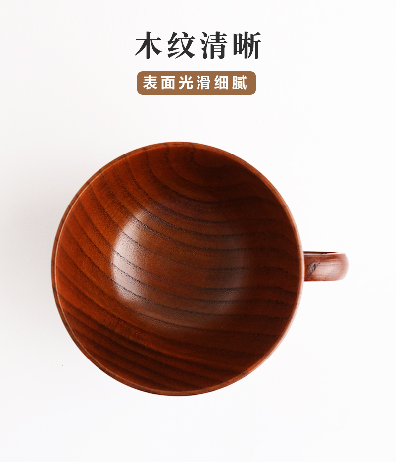 日本原产wakacho若兆传统漆器栗木咖啡杯马克杯茶杯 浅褐色