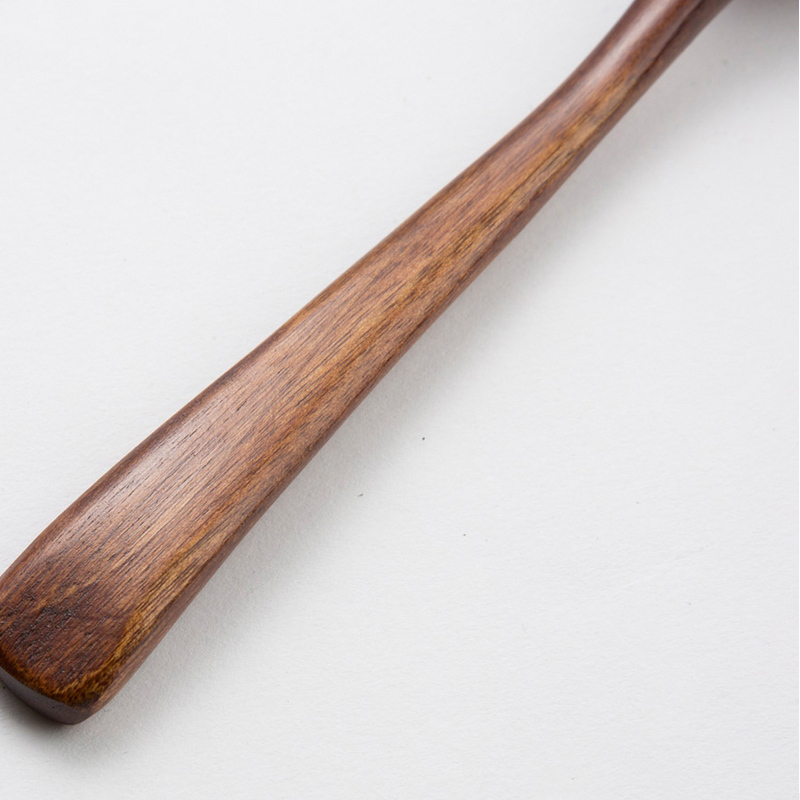 日本原产wakacho若兆传统漆器荷木餐勺调羹5支装 褐色