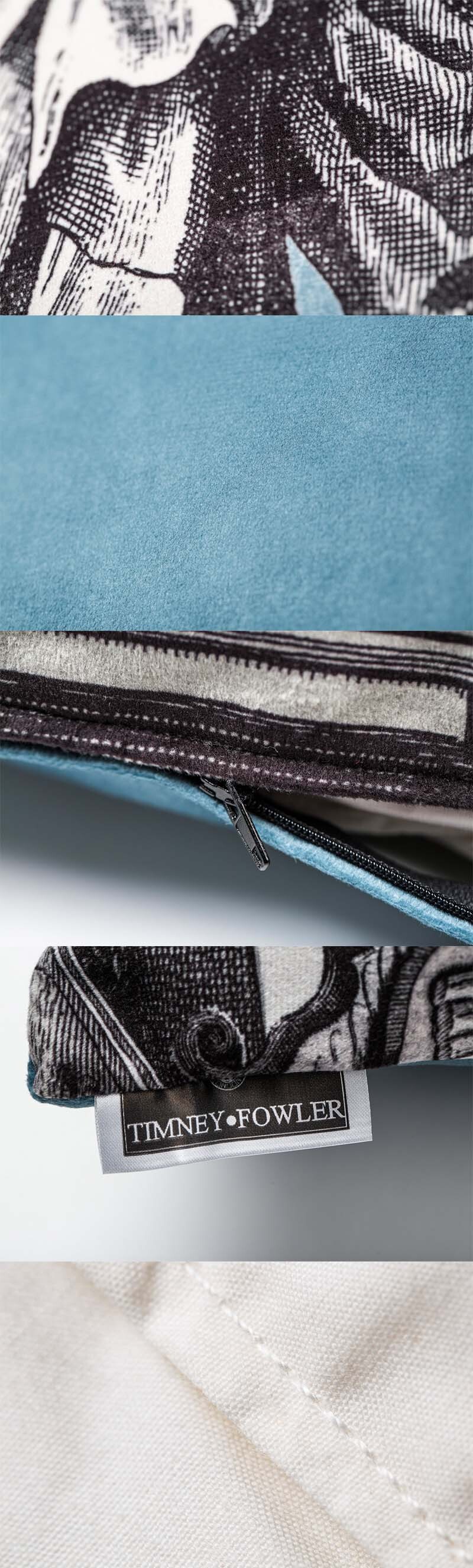 英国原产ARLEY HOUSE靠垫靠枕抱枕Timney Fowler希腊人像 深青色