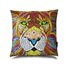 英国原产WRAPTIOUS创意靠枕抱枕靠垫狮子图案 彩色