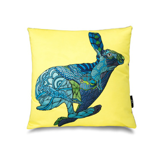 英国原产WRAPTIOUS创意靠枕抱枕靠垫灰兔图案