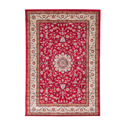 比利时原产DC carpets客厅茶几仿丝地毯地垫克什米尔系列&nbsp;红色&nbsp;1.2M×1.7M