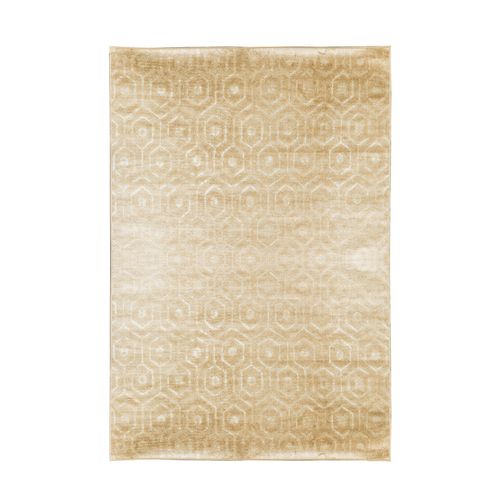 比利时原产DC carpets客厅茶几仿丝地毯地垫伊斯法罕系列 土黄 1.6M×2.3M