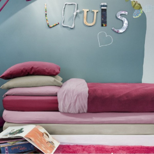 比利时原产LOUIS LE SEC婴幼儿防水透气被套100*140cm 全粉色