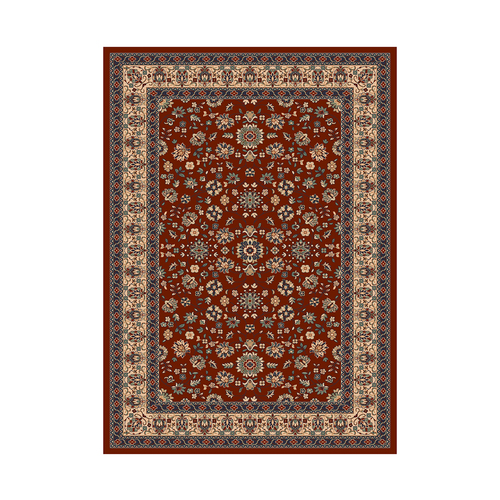比利时原产DC carpets伊斯法罕系列客厅茶几仿丝地毯77736 红色 1600MM×2300MM