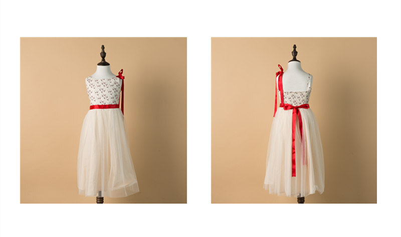 法国原产cocolico吊带裙蓬蓬裙公主裙 奶油色 M（116）