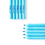 韩国原产ECO&I纸质彩色铅笔纸铅笔画笔10支套装zebra系列 蓝色