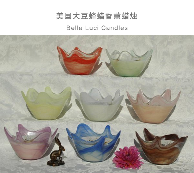 美国原产Bella Luci Candles大豆蜂蜡香薰蜡烛香氛蜡烛 绿茶和苹果的混合香
