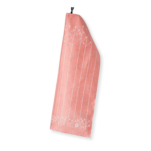 瑞典原产Klassbols条纹系列纯亚麻毛巾浴巾洗澡巾 粉红
