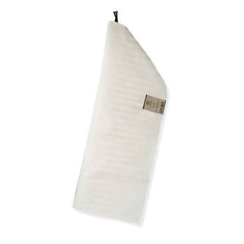 瑞典原产Klassbols横条纹系列纯亚麻毛巾浴巾洗澡巾 白色