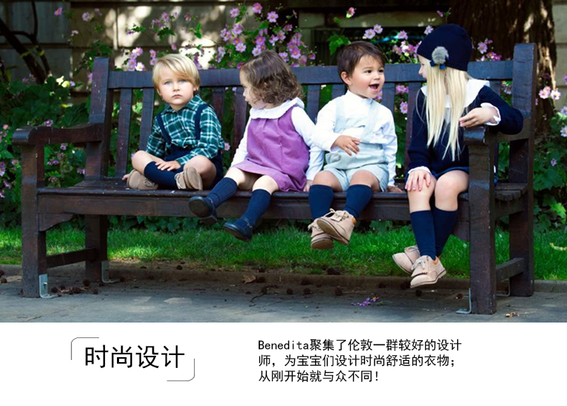 英国原产Benedita手工针织帽子婴儿帽丝带装饰 深绿