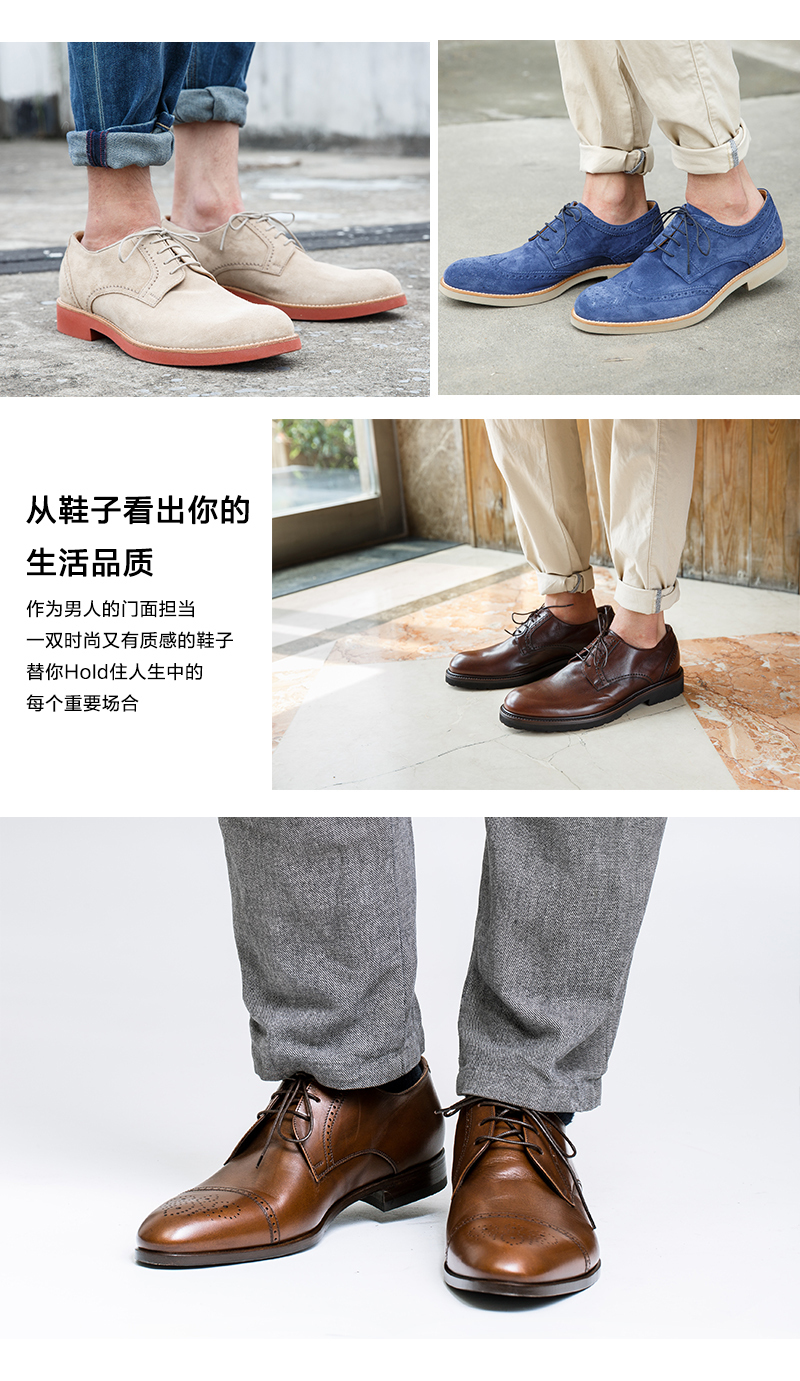 意大利原产germano bellesi带尖头包皮牛皮鞋男士皮鞋768 棕色 42
