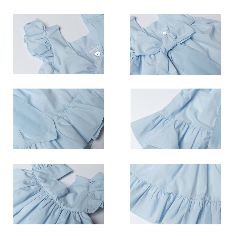 英国原产Benedita蝴蝶结婴儿裙子宝宝裙 浅蓝 M