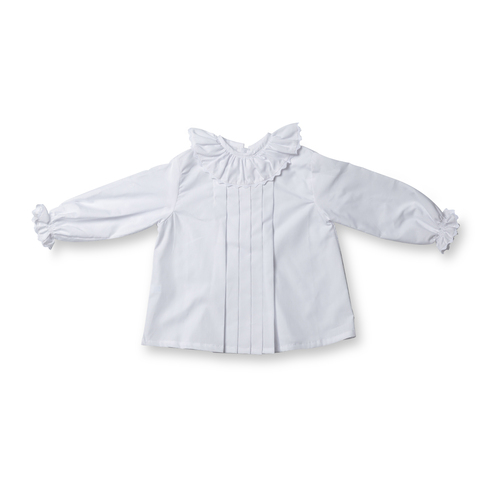 英国原产Benedita经典翻领衬衫婴儿衬衫宝宝装 白色 L