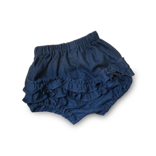 英国原产Benedita婴儿褶边短裤宝宝装蓝色女款