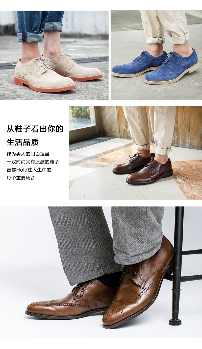 意大利原产germano bellesi翻毛皮男士皮鞋小牛皮鞋965 米色 43