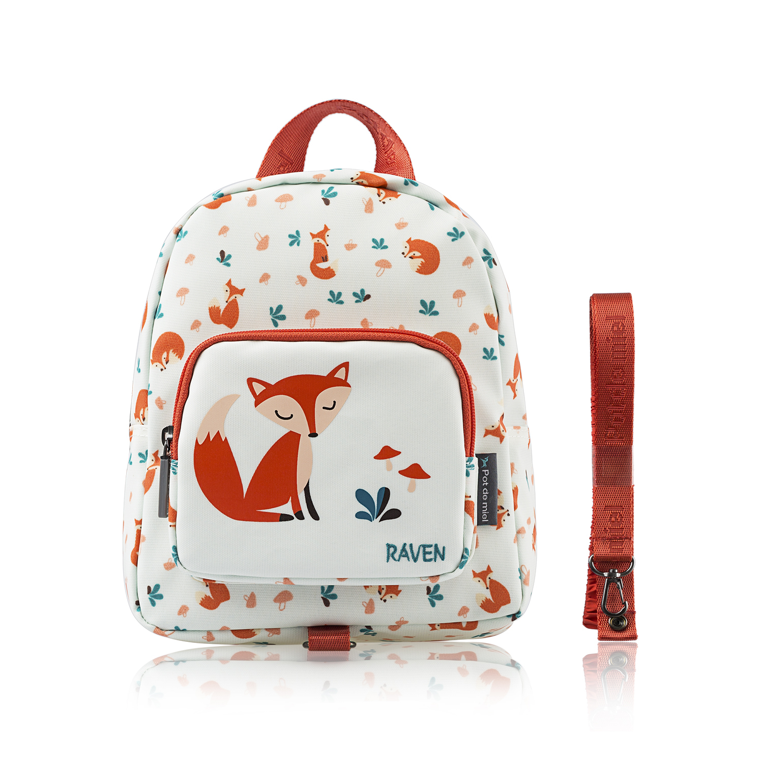 韩国原产pot de miel防走失儿童背包书包双肩包 狐狸图案