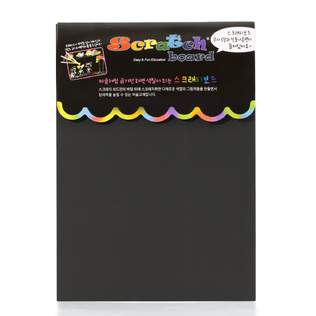 韩国原产Page ON趣味刮刮板刮画板刮刮卡5页