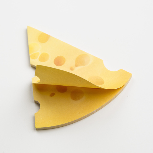 韩国原产MARSMERS 创意便利贴  瑞士干酪系列 奶酪色