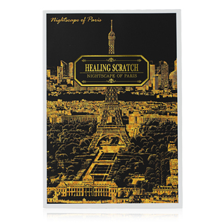 韩国原产Page ON趣味艺术刮刮画刮画板刮刮卡（夜景巴黎）