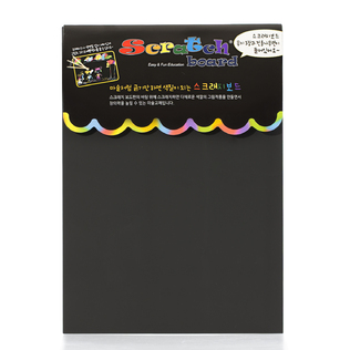 韩国原产Page ON趣味刮刮板刮画板刮刮卡3页