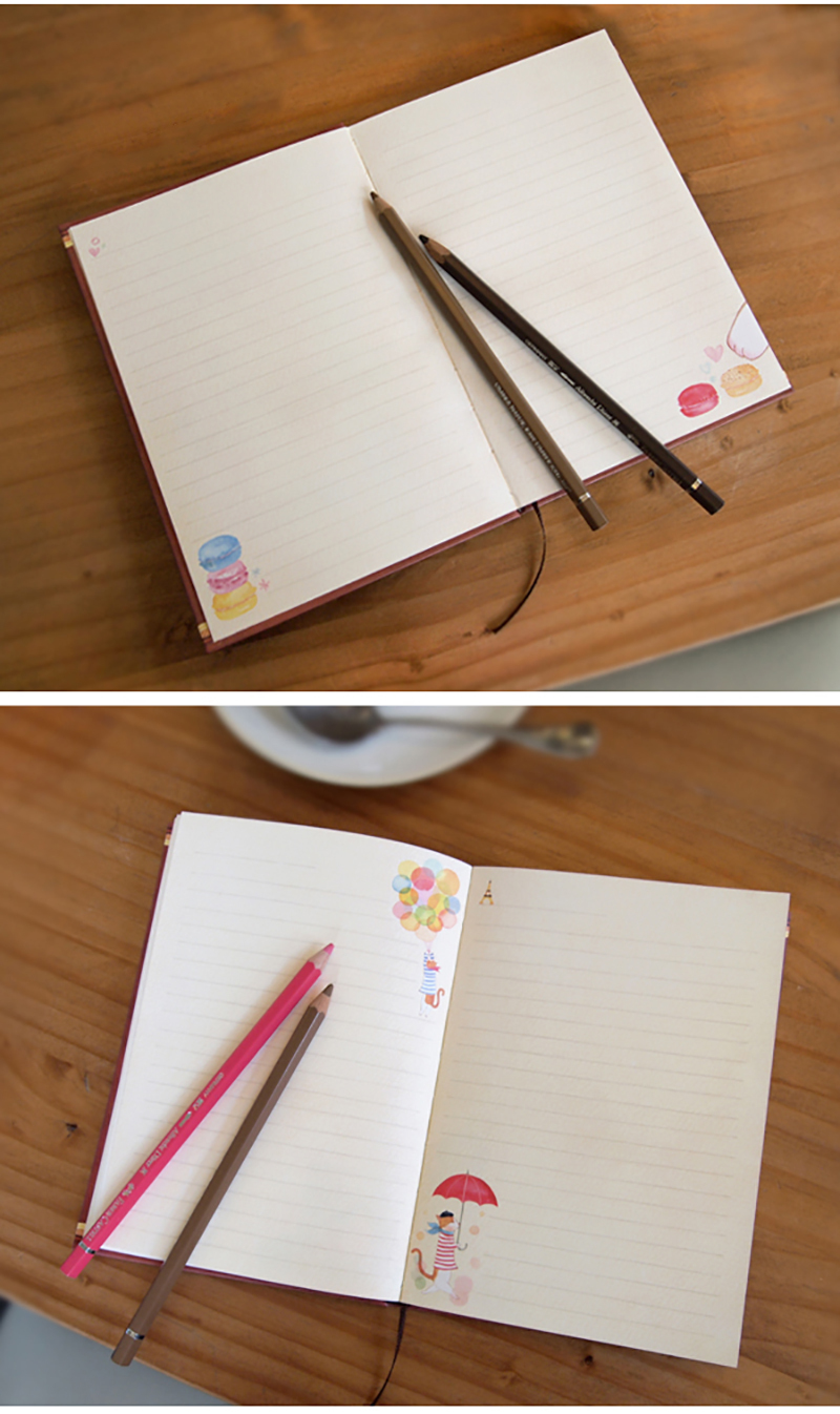 韩国原产UNIPICS 凯瑞的巴黎之旅 日记本 粉红