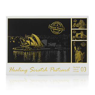 韩国原产Page ON趣味刮刮明信片（趣味艺术03款）