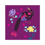 英国原产IONA天堂鸟水墨画图节日祝福贺卡明信片