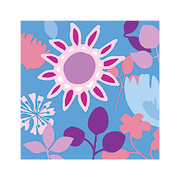 英国原产IONA奇异花水墨画图案商务祝福贺卡明信片-1