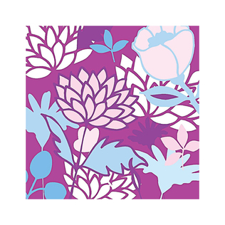 英国原产IONA奇异花水墨画图案商务祝福贺卡明信片-4