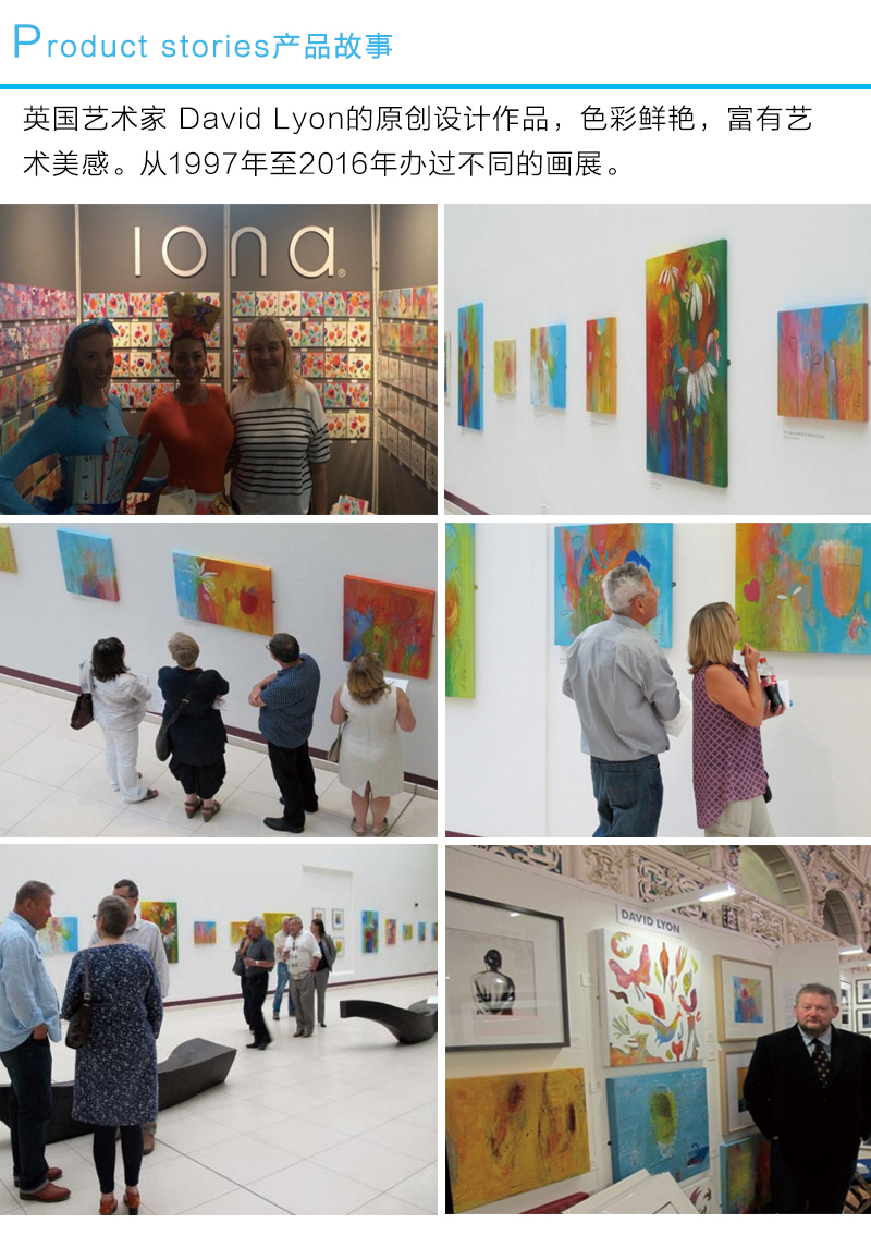 英国原产IONA天堂鸟水墨画图节日祝福贺卡明信片 紫色