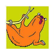 英国原产IONA饥饿的树懒卡通图案商务祝福明信片贺卡