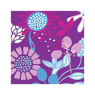 英国原产IONA奇异花水墨画图案商务祝福贺卡明信片-3